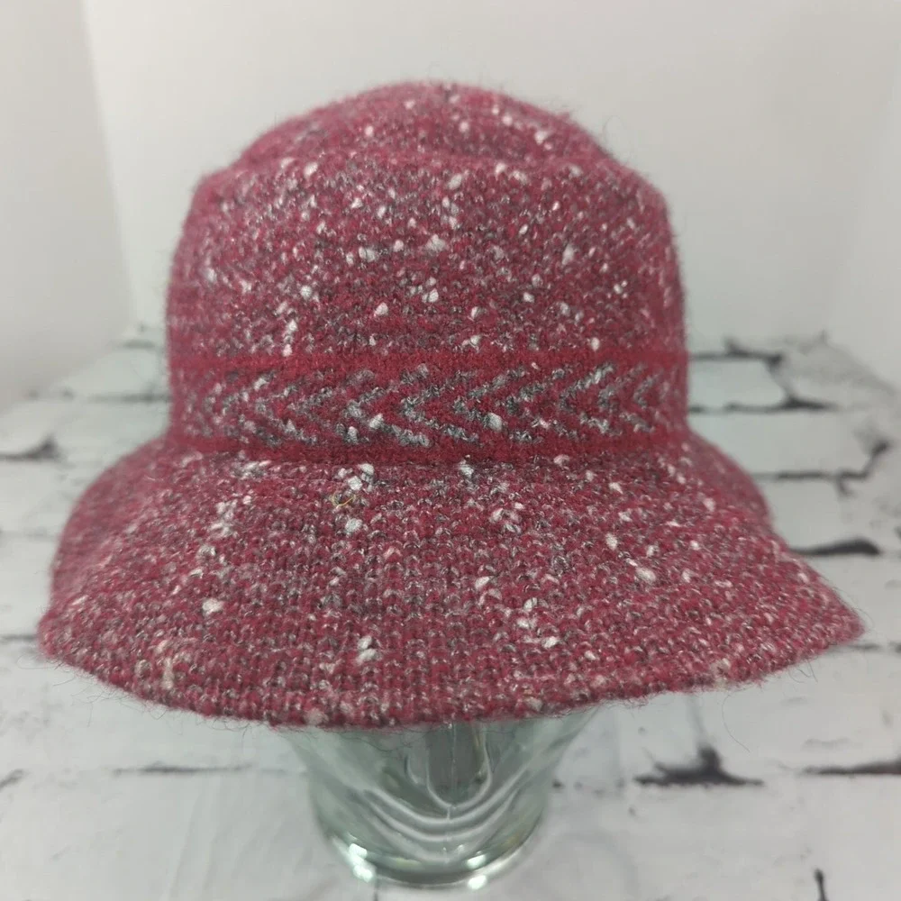 Nordstrom Maroon‎ Womens One Size  Bucket Hat